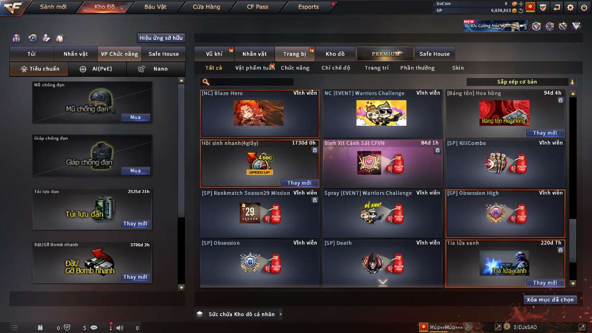 shop acc cf uy tin gia re